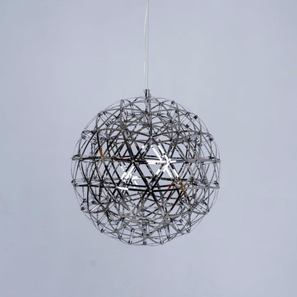 Silver Spark Ball Pendant Light