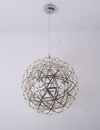 Silver Spark Ball Pendant Light