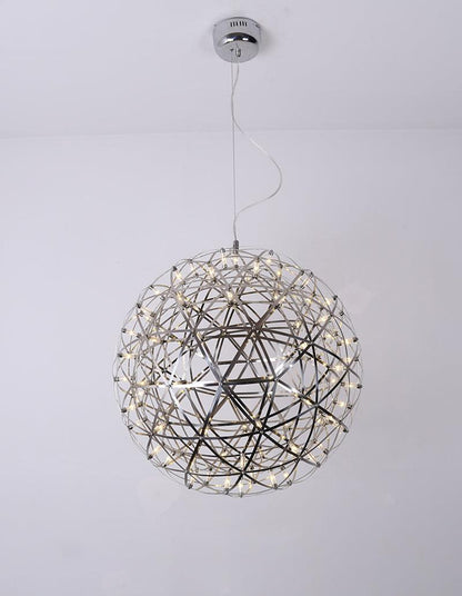 Silver Spark Ball Pendant Light