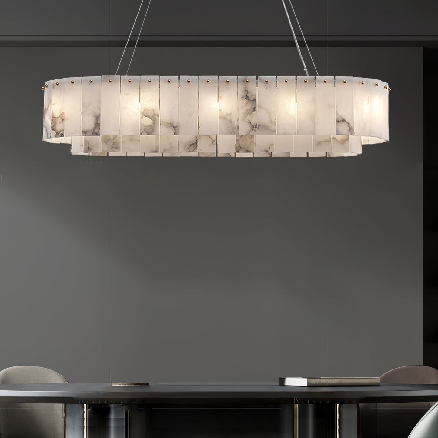 Rock Alabaster Chandelier