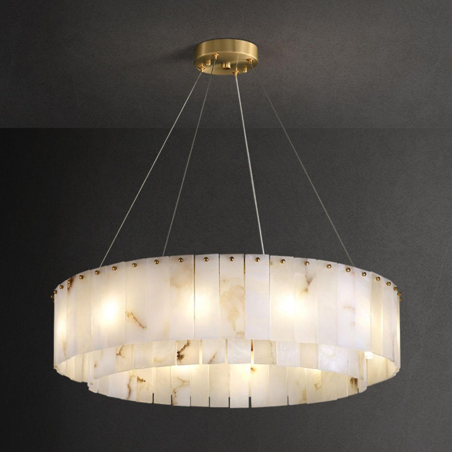 Rock Alabaster Chandelier